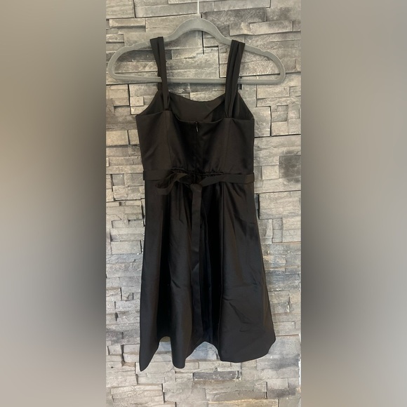 David’s bridal black dress sleek and elegant girls 14 or woman’s small - Picture 3 of 3